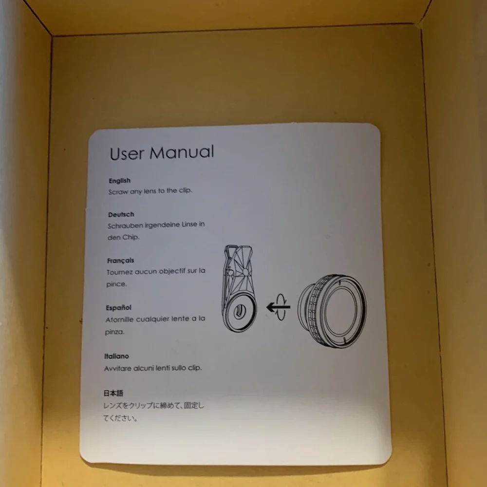 Aukey 2 in 1 wide angle lens/macro lens